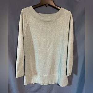 LOFT Heather Blue 3/4 Sleeve Top
